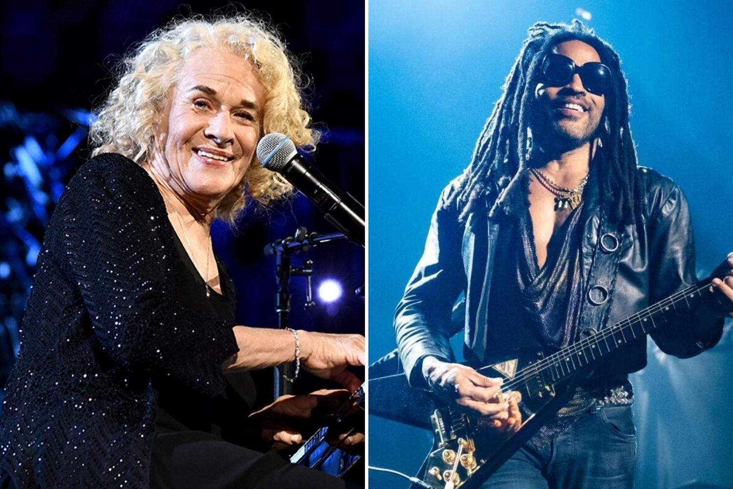 Carole King and Lenny Kravitz