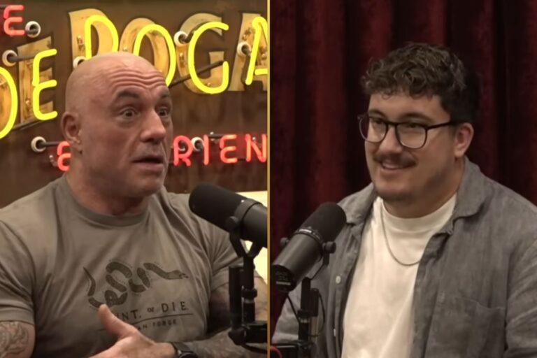Joe Rogan and Caleb Hammer
