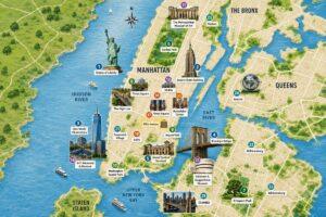 New York City Map With Attractions