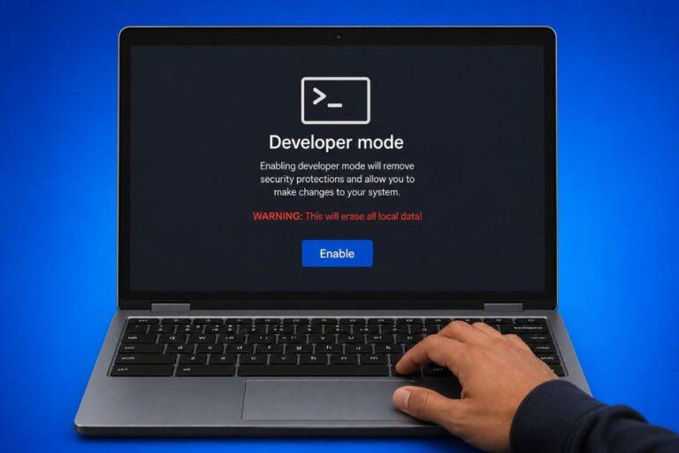 how to turn on chrome os developer mode